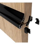 Stable Door Weather Seal Rain and Draught Proofing Kit, Also for Half and Dutch Doors (Black)