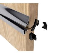 Stable Door Weather Seal Rain and Draught Proofing Kit, Also for Half and Dutch Doors (Chrome)