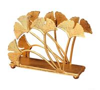 Stable Iron Leaf Paper Towel Holder With Heritage Craftsmanship Elements For Use In Hotels Gourmet Kitchens And Living Spaces(Gold)