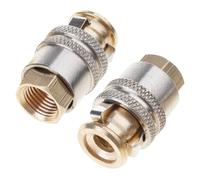 Stable Locking Tire Inflation Connector Brass Air Chuck Simple to Use for Homes Garages & Auto Repair Shops Locking Inflator Chuck