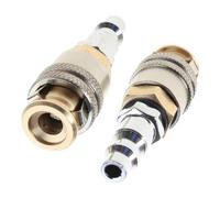 Stable Locking Tire Inflation Connector Brass Tire Air Chuck Simple to Use for Homes Garages & Auto Repair Shops Brass Air Chuck
