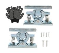 Stable Metal Spring Loaded Door Latches for Harsh Weather Conditions Durability Indoor Outdoor Use Wall Defense Garage Latches
