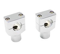 stable Motorcycle 25MM Handlebar Riser Up Bracket Clamp 1'' 7/8" Handle Bars For Harley Dyna Sportster(Chrome)