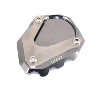 Stable parking bracket Motorcycle CNC Kickstand Foot Side Stand Extension Pad Support Plate Enlarge For R1200R 2006 2007-2014(Titanium)