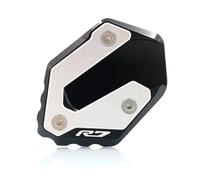 Stable parking bracket Motorcycle Kickstand Foot Side Stand Extension Pad Support Plate Enlarge For Yamaha YZFR7 YZF-R7 2021-2023(Titanium)
