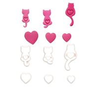 Stable Polylactic Acid Cute Cat Clay Cutter Handy Accessory for Crafts, Earrings, Hair Clips and DIY Projects