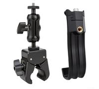 Stable Riding Bracket for DJI 4 Pro and NEO2 Remote Controllers Made from Resistant Aluminum Alloy with Smooth Articulating Joints (b)