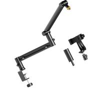 Stable Rotating Boom Arm Holder with Hidden Cable Routing for Home Studio Broadcasting Pickup Stand
