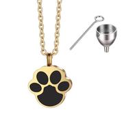 Stable Steel Pet Cremation Urn Shaped to Clean Pet Paw Prints