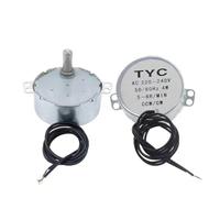Stable Synchronous electronic starter 5-6 r/min Pro TYC-50 AC 220V 12V 50/60Hz Torque 4KGF.CM 4W CW/CCW Microwave Turntable for Fan BIANMTSW(AC 220-240V)