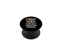 Stable? That's For Horses Funny Animal Raccoon Meme Bootleg PopSockets Adhesive PopGrip