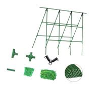 Stable Triangular Design Heavy Duty for Climbing a Frames Includes Net and Ties Removable Coated Steel 47x63 Vegetable Climbing Frames
