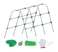 Stable U Shape Plastic Coated Steel Trellis for Garden For Raised Beds Supporting Various For Climbing Plants and Vegetables