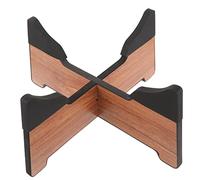 Stable Wooden Tongue Drum Holder Stand with Silicone Pads for Secure Steel Tongue Drum Support and Professional Hand Pan Display Rack for Concerts and Music Practice