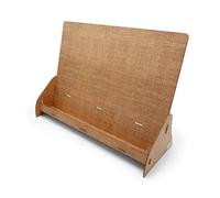 stableco 1 x ecological brochure stand DIN A3 horizontal with 1 tier stable flyer stand in natural design no plastic Just paper Sustainable brochure holder