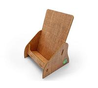 stableco 1 x ecological brochure stand DIN A5 vertical with 1 compartment stable flyer stand in natural design no plastic Just paper Sustainable brochure holder, postcard stand quick to assemble