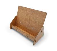 stableco 1x Ecological Brochure Stand DIN A4 Horzontal with 1 Compartment Stable Flyer Stand in Natural Design No Plastic! Just Paper! Sustainable Brochure Holder, Postcard Stand Quick to Assemble