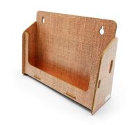 stableco 1x Ecological Wall Brochure Stand DIN A5 Horizontal 1 Compartment Indoor Wall Brochure Holder in Natural Design No Plastic! Just Paper! Sustainable Wall Flyer Holder Flyer Stand Wall Mounting