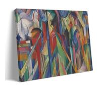 Stables By Franz Marc Artist's Works Printed Posters Wall Art Bedroom Prints Home Decor Hanging Picture Canvas 20x30inch(50x75cm)