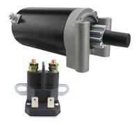 STABSOLI Starter Motor & Solenoid Relay for Kohler Courage Engines CUB CADET i1050 06-12, i1046 06-12, SLT1554 05-06, SLT1550 05-06, LT1046 05-06, LT1045LE 05-06, 32-098-01 32-098-01S 32-098-03 32-098