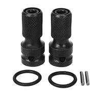 Staccatory 2 Pack 1/2 Square Drive 1/4 Hex Shank Sockets Adapter Quick Release Converter for Impact Ratchet Keys