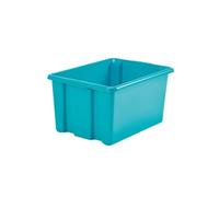 Whitefurze Stack and Store Medium Storage Box Teal- you get 10