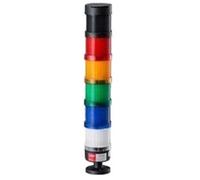 Stack Lamp Industrial Emergency Light LED Warning Light Industrial Light Tower DC12V/24V AC110V/220V/380V with Buzzer(5Layers 12V Buzzer)