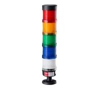 Stack Lamp Industrial Emergency Light LED Warning Light Industrial Light Tower DC12V/24V AC110V/220V/380V Without Buzzer(5Layers 110V no BUZ)