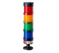 Stack Lamp Industrial Emergency Light LED Warning Light Industrial Light Tower DC12V/24V AC110V/220V/380V Without Buzzer(4Layers 220V no BUZ)