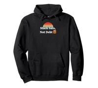 Stack sats not debt save invest crypto freedom bitcoin Pullover Hoodie