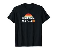 Stack sats not debt save invest crypto freedom bitcoin T-Shirt