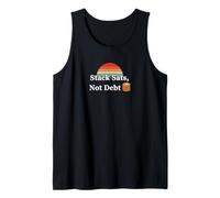 Stack sats not debt save invest crypto freedom bitcoin Tank Top