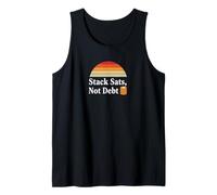 Stack sats not debt save invest crypto freedom bitcoin Tank Top