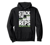 Stack The Reps Fitness Motivation Gym Pullover Hoodie