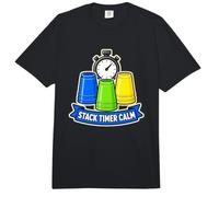 Stack Timer Calm Sport Stacking Cups Stopwatch Focus Comfort Colors Adult Heavyweight T-Shirt