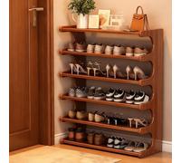 Stackable 3/4/5/6 Tier Bamboo Shoe Rack - Free Standing Wooden Sto Shelf for Entryway Closet & Smals - Slish & 70cm Shoe nizer
