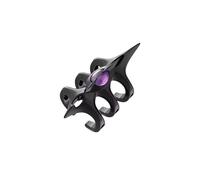 Stackable 3-layer spike rings with an open design to create a unique layered look with Starcraft alloy tri-layer spiking