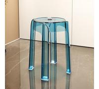 Stackable Acrylic Bar Stools - Backless Dining Chairs for Home, Cafe, and Outdoor Use