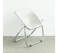 Stackable Acrylic Folding Chair with Ch e Space Saving Seating for Living Room Bedroom Study Office Modern Design Lightweight Fur