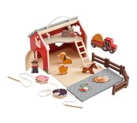 Stackable Agricultural Toy - Natural Wood Design, Rural Animal Figures, Preschool Training Kit, Balance Game | Wooden Farming Play Kit For Cr Practice