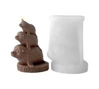 Stackable Animal Silicone Moulds, 3D Reusable Stackable Animals Theme Moulds | For Creative Candle Making | For Birthday Party, Office, Living Room, Bedroom, School, Dorm and Use