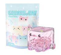 Stackable Animal Toy,Stackable Learning Toys for Animals | Transparent Cat Cube Ornaments,Cute Animal Ornament Shelves Stacking Toy Collection Deco