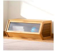 Stackable Bamboo Sto Boxes with Doors Versatile for Boo ac Toys & More Slish Wooden Sto Cabinet 70×31cm 28×12in Eco Friendly Home Decor