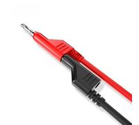 Stackable Banana Leads, 4mm Dual Tip Silicone Wire for Multimeter, 1m Nickel-Plated Copper Cables with 8-Color Coding