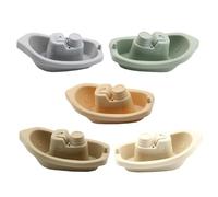 Stackable Bath Boats - Floating Water Play Toy, Set Fun Bathtub Boat Game for Kids Ages 2 to 4 Boys Girls Beach Pool Shower Bathroom Sand Water Sensory Learning Bath Time Activity Toy 1.57 inches