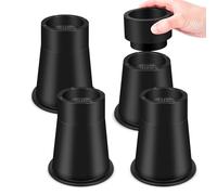 Stackable Bed Risers - Non-Slip Adjustable Leg Extender, Height Lifting Blocks | Multi-Height Furniture Elevator For Friends Women Home Office Sofa Desk Couch & Space Saving Solutions