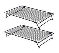 Stackable Cake Stand - Two Piece Stainless Steel Cooling Stand, Space Saving Baking Accessories, Kitchen Cooking Scenario for Roasting Muffins, Biscuits, Tasks, Daily Use, Fresh Baking, Bottom