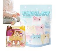 Stackable Cat Blocks, Stackable Animal Toy,Cube Cat Design Building Blocks - Cute Stackable Design Block Toy, High Collection Value for Lies