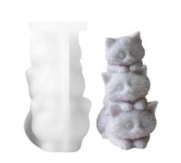 Stackable Cat Candle Mold, Stacked Cat Making Mold: Silicone Ornaments Making Mussels in Cat Catalyzing | Epoxy Resin Mold, Candle in de ani