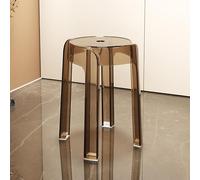 Stackable Clear Bar Stools, Backless Acrylic Stool for Home, Coffee Shop, Dining Room Kitchen Outdoor Use
